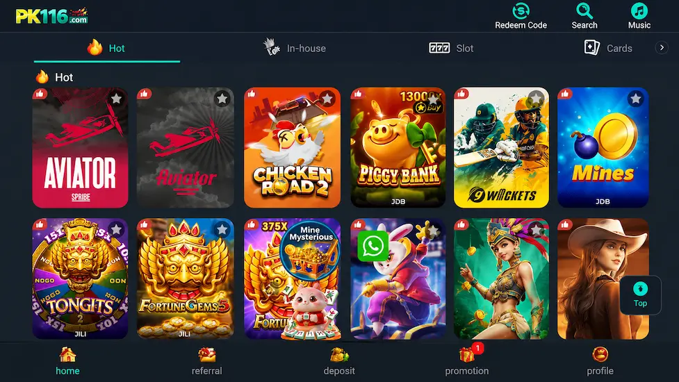 PK116 game download